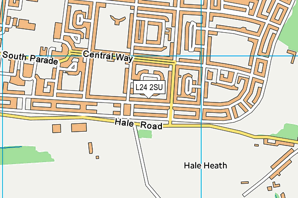 L24 2SU map - OS VectorMap District (Ordnance Survey)