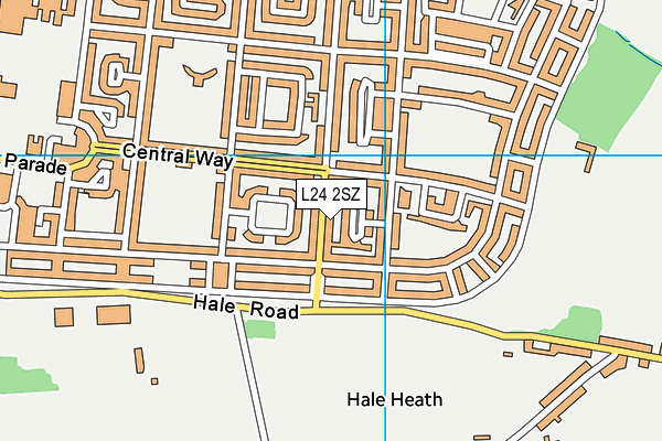 L24 2SZ map - OS VectorMap District (Ordnance Survey)