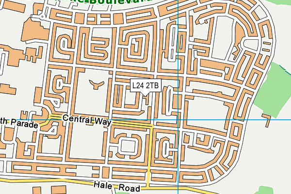 L24 2TB map - OS VectorMap District (Ordnance Survey)