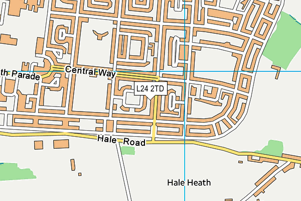 L24 2TD map - OS VectorMap District (Ordnance Survey)