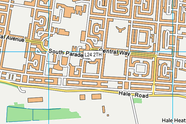 L24 2TH map - OS VectorMap District (Ordnance Survey)