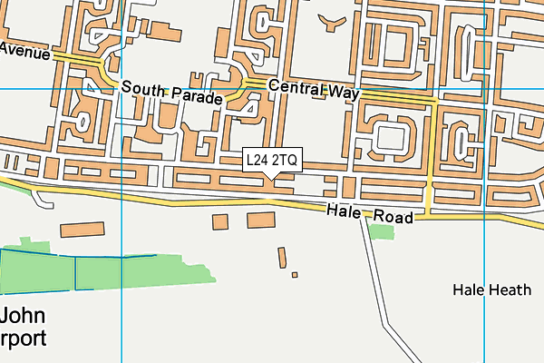 L24 2TQ map - OS VectorMap District (Ordnance Survey)