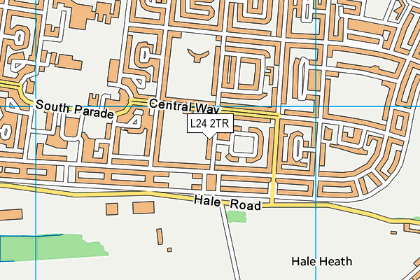 L24 2TR map - OS VectorMap District (Ordnance Survey)