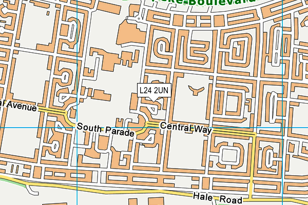 L24 2UN map - OS VectorMap District (Ordnance Survey)
