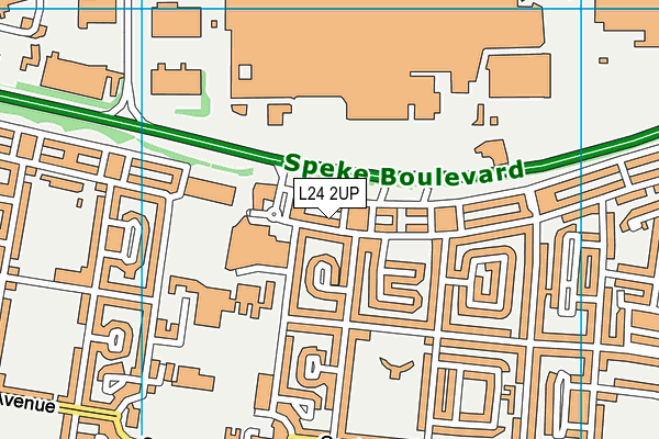 L24 2UP map - OS VectorMap District (Ordnance Survey)