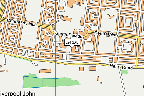 L24 2XL map - OS VectorMap District (Ordnance Survey)