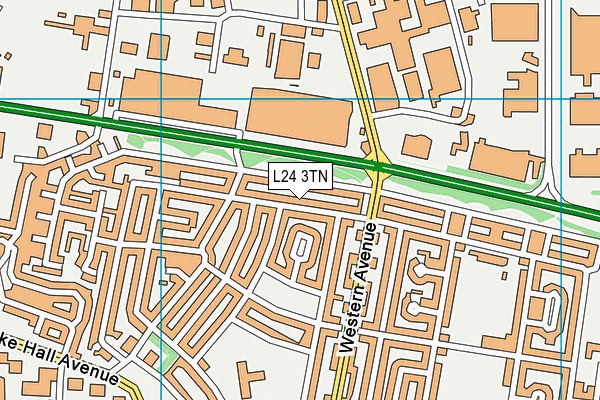 L24 3TN map - OS VectorMap District (Ordnance Survey)