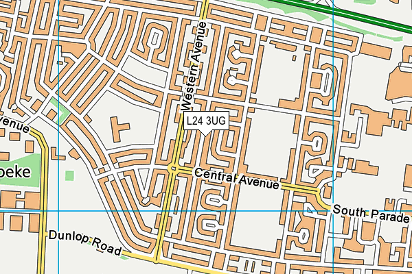 L24 3UG map - OS VectorMap District (Ordnance Survey)