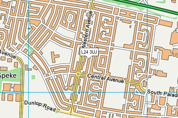 L24 3UJ map - OS VectorMap District (Ordnance Survey)