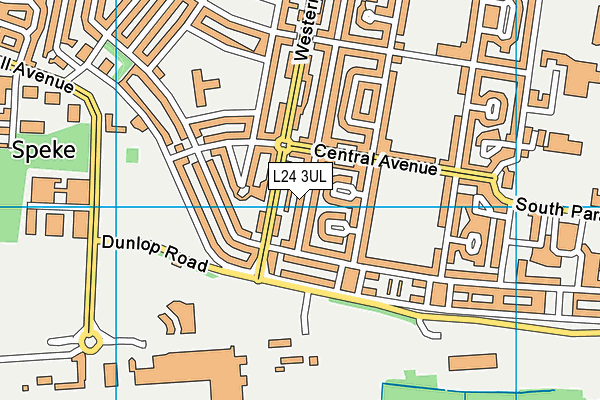 L24 3UL map - OS VectorMap District (Ordnance Survey)