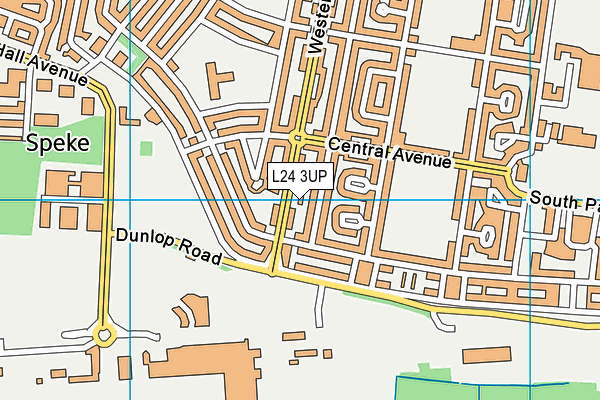 L24 3UP map - OS VectorMap District (Ordnance Survey)