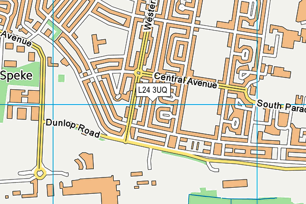 L24 3UQ map - OS VectorMap District (Ordnance Survey)