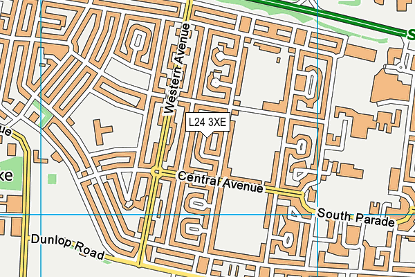 L24 3XE map - OS VectorMap District (Ordnance Survey)