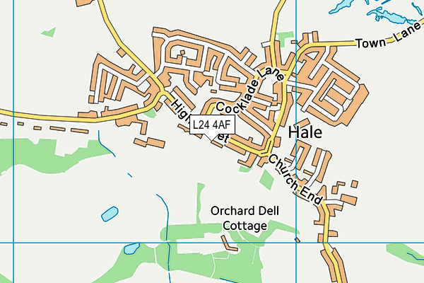 L24 4AF map - OS VectorMap District (Ordnance Survey)