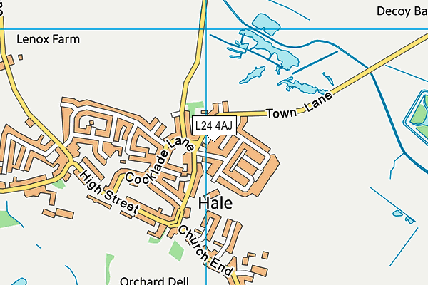 L24 4AJ map - OS VectorMap District (Ordnance Survey)