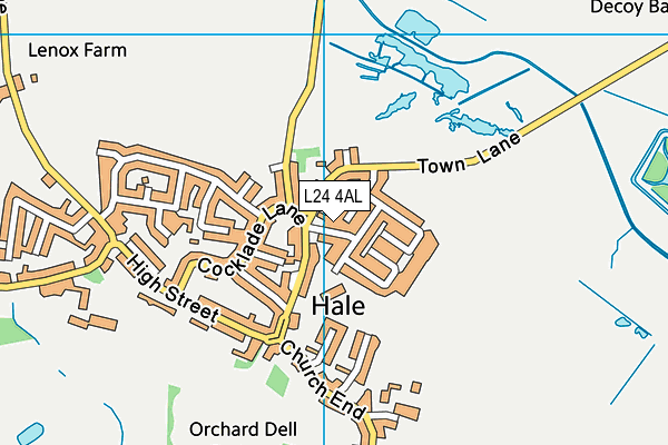 L24 4AL map - OS VectorMap District (Ordnance Survey)