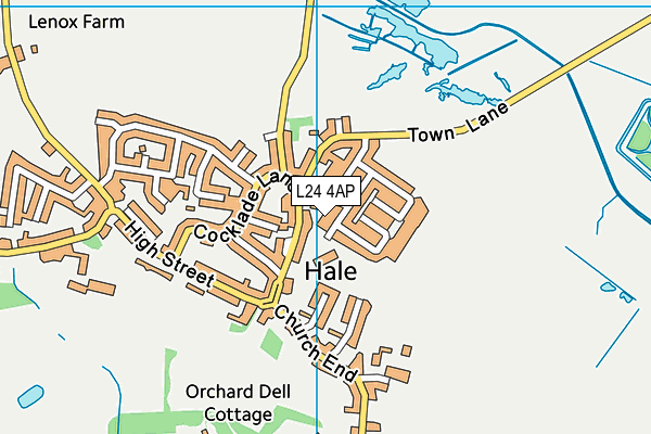 L24 4AP map - OS VectorMap District (Ordnance Survey)