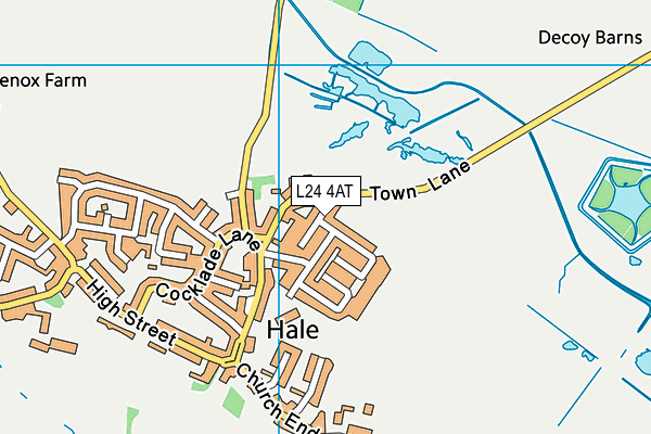 L24 4AT map - OS VectorMap District (Ordnance Survey)