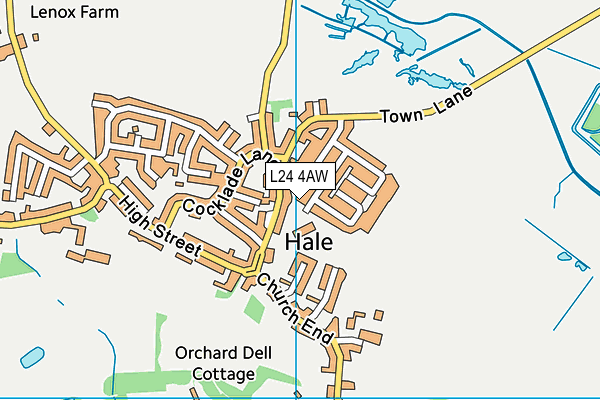 L24 4AW map - OS VectorMap District (Ordnance Survey)