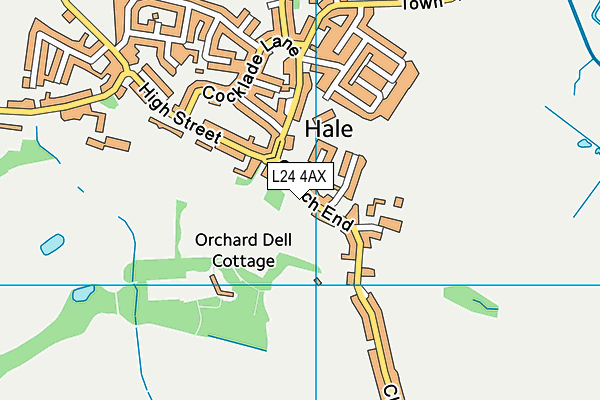Hale Park map (L24 4AX) - OS VectorMap District (Ordnance Survey)