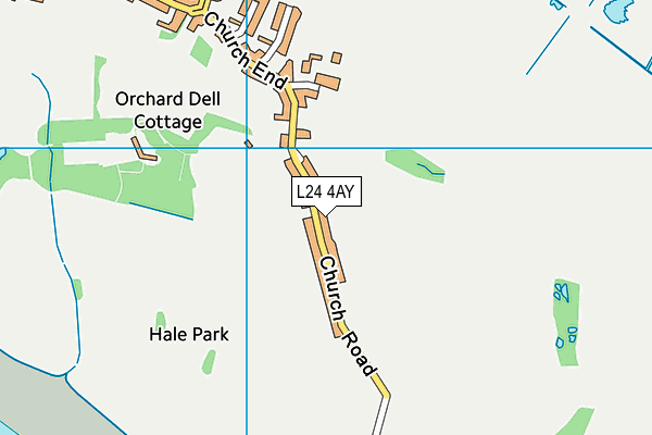 L24 4AY map - OS VectorMap District (Ordnance Survey)