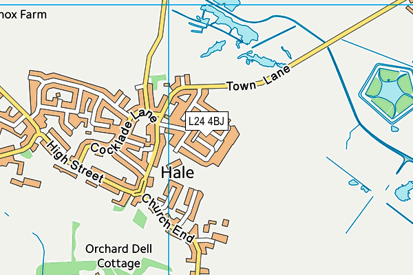 L24 4BJ map - OS VectorMap District (Ordnance Survey)
