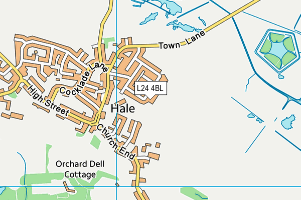 L24 4BL map - OS VectorMap District (Ordnance Survey)