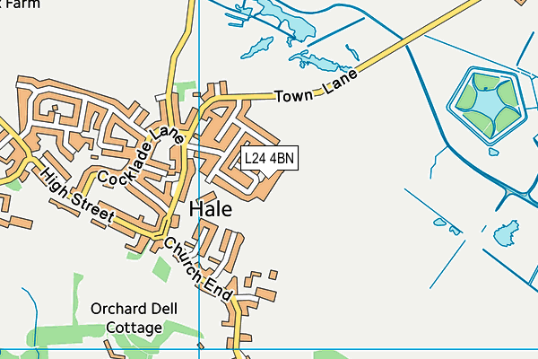 L24 4BN map - OS VectorMap District (Ordnance Survey)