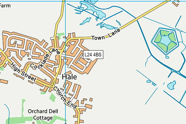 L24 4BS map - OS VectorMap District (Ordnance Survey)