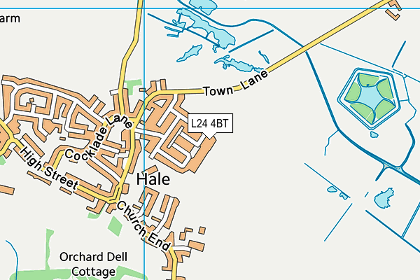 L24 4BT map - OS VectorMap District (Ordnance Survey)