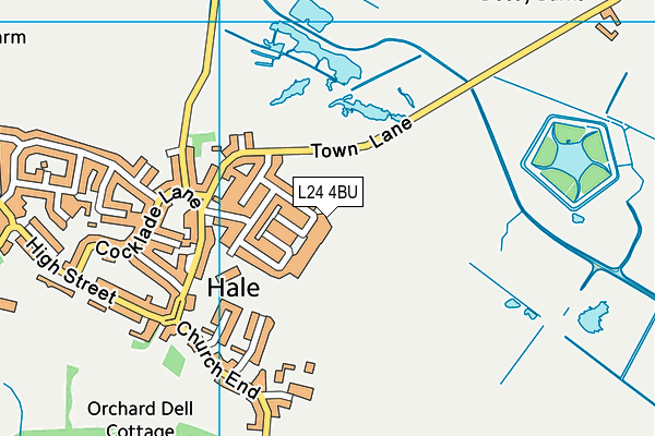 L24 4BU map - OS VectorMap District (Ordnance Survey)