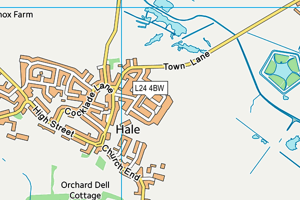 L24 4BW map - OS VectorMap District (Ordnance Survey)