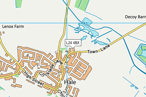 L24 4BX map - OS VectorMap District (Ordnance Survey)