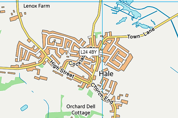 L24 4BY map - OS VectorMap District (Ordnance Survey)