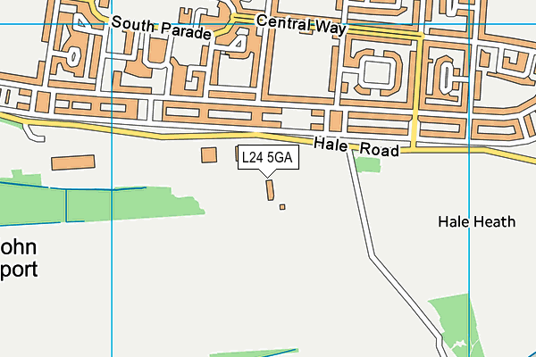L24 5GA map - OS VectorMap District (Ordnance Survey)