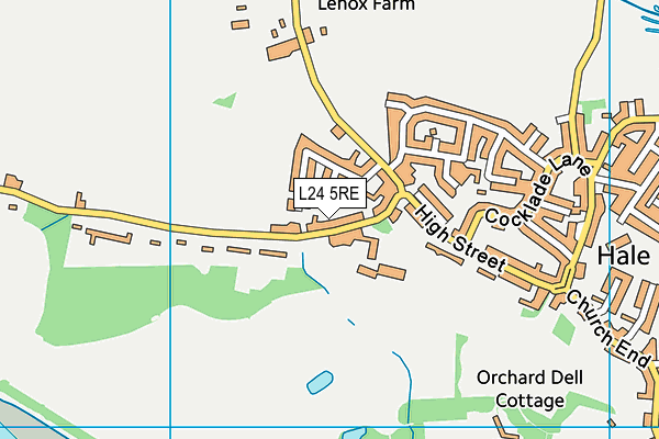 L24 5RE map - OS VectorMap District (Ordnance Survey)
