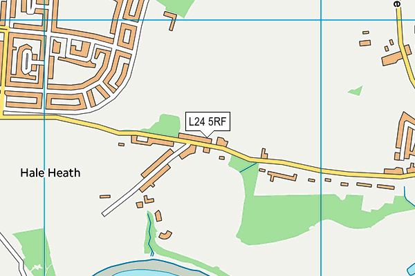 L24 5RF map - OS VectorMap District (Ordnance Survey)