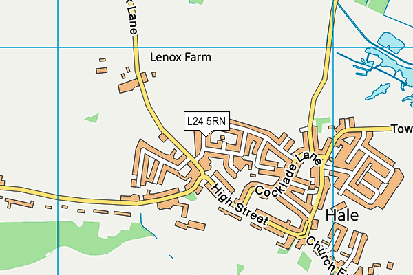 L24 5RN map - OS VectorMap District (Ordnance Survey)