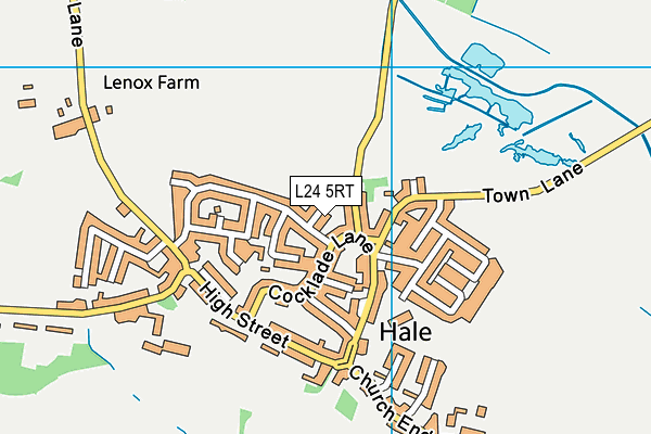 L24 5RT map - OS VectorMap District (Ordnance Survey)