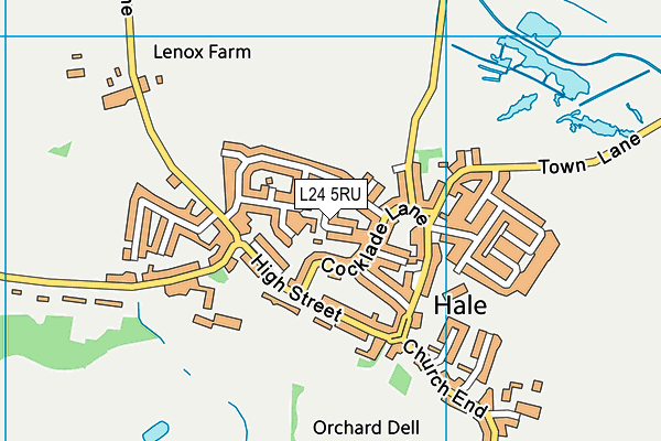 L24 5RU map - OS VectorMap District (Ordnance Survey)