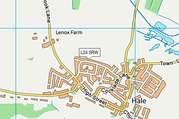 L24 5RW map - OS VectorMap District (Ordnance Survey)