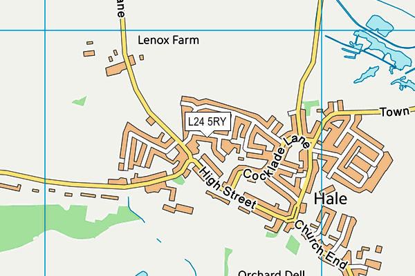 L24 5RY map - OS VectorMap District (Ordnance Survey)