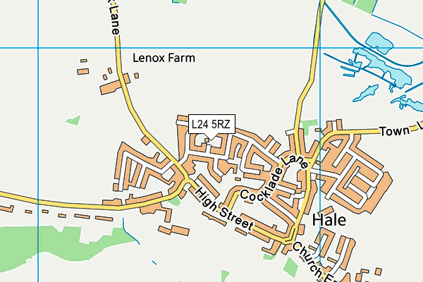 L24 5RZ map - OS VectorMap District (Ordnance Survey)