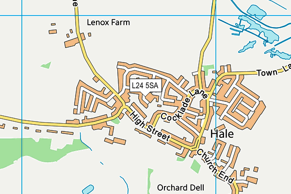 L24 5SA map - OS VectorMap District (Ordnance Survey)