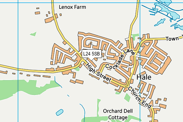 L24 5SB map - OS VectorMap District (Ordnance Survey)