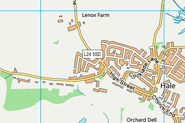 L24 5SD map - OS VectorMap District (Ordnance Survey)