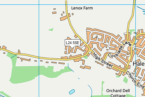 L24 5SE map - OS VectorMap District (Ordnance Survey)