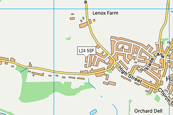 L24 5SF map - OS VectorMap District (Ordnance Survey)