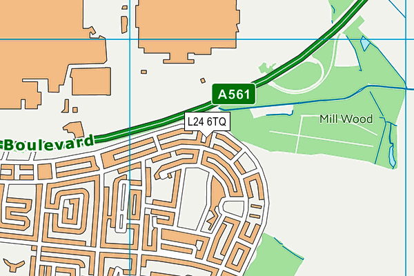 L24 6TQ map - OS VectorMap District (Ordnance Survey)