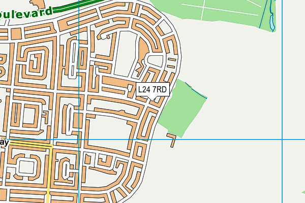 L24 7RD map - OS VectorMap District (Ordnance Survey)